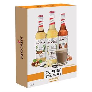 Monin Essentials Coffee Syrup Gift Set 3 x 5cl